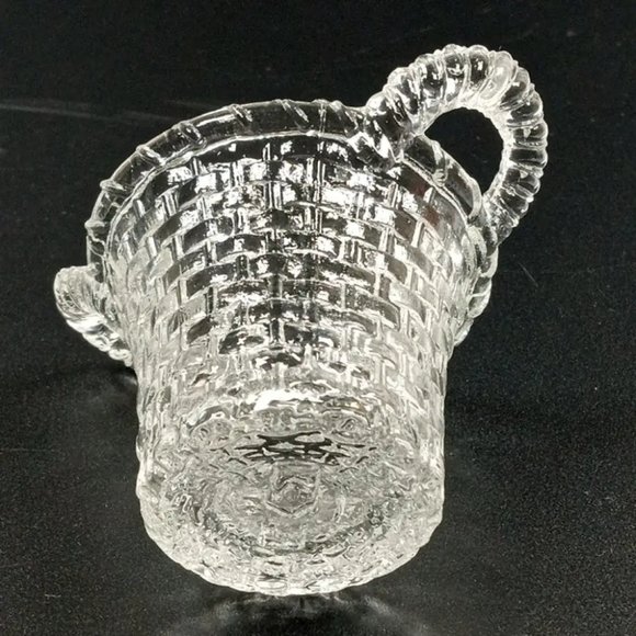 Degenhart Glass Mini Basket Trinket Toothpick Paperweight Vintage - Picture 4 of 6